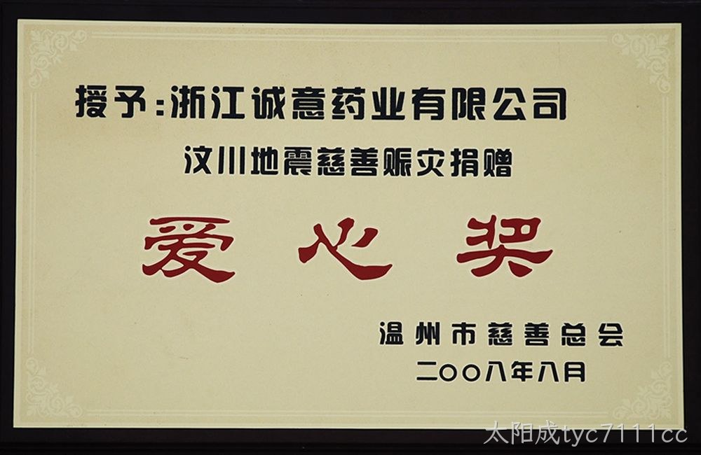 汶川爱心奖