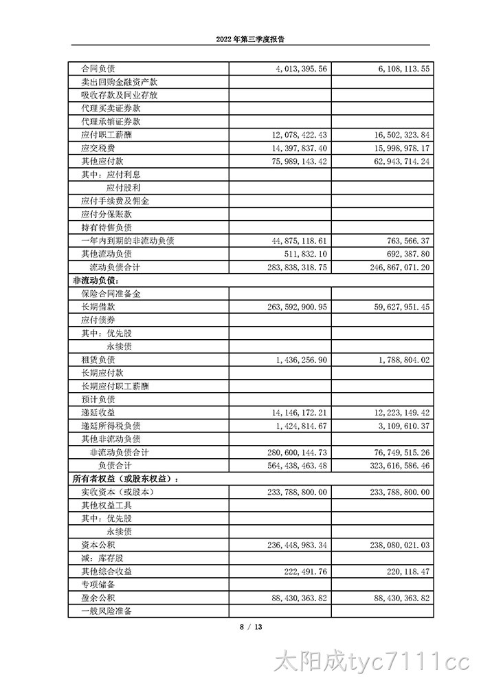 太阳成tyc7111cc2022年第三季度报告_页面_08
